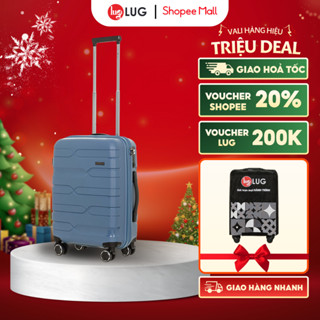   ĐỘC QUYỀN  Vali Du Lịch LUG Lusetti LS802 Size20 Size24 Nhựa PP Chống Bể vỡ - Hạn Chế Trầy Xước - Khóa Số TSA 