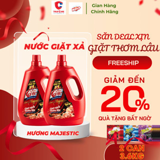  Combo 2 can nước giặt xả True Care 3,6kg trắng sạch quần áo  gấp đôi hạt lưu hương thơm lâu mềm vải 