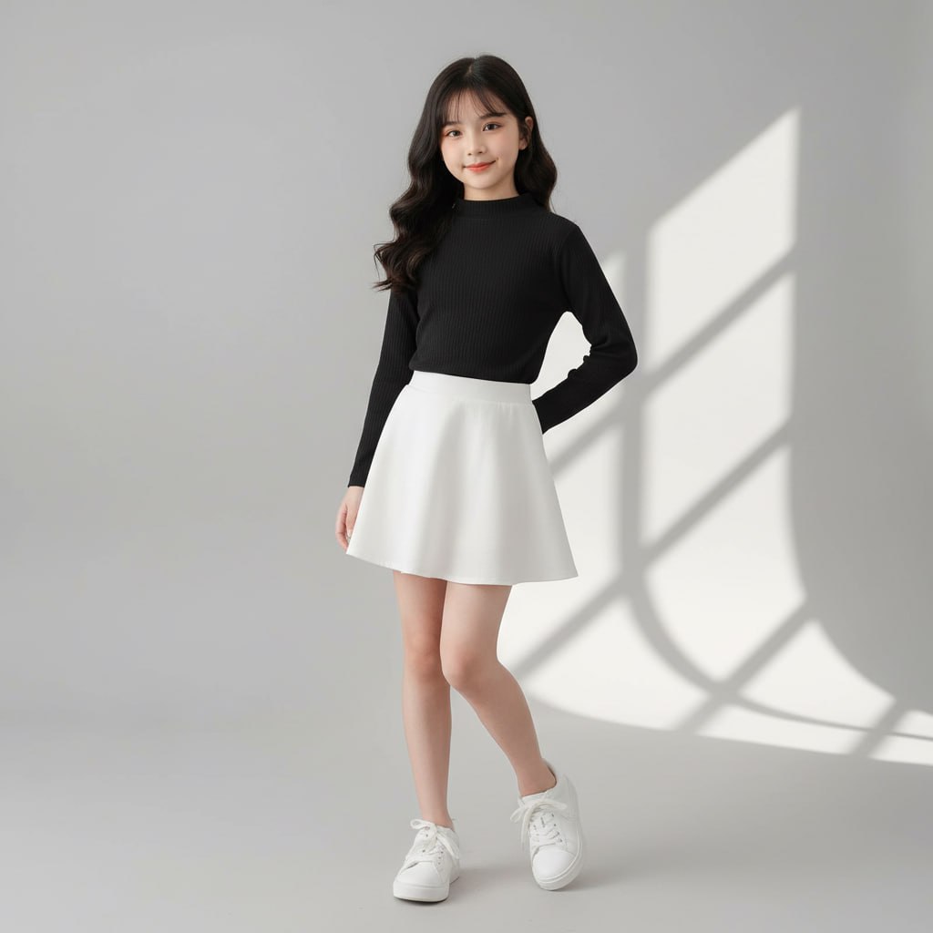 Áo len cho bé gái size đại Thời trang trẻ em thu đông BEESHOP D25004