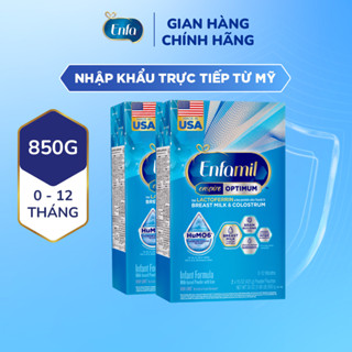 Bộ 2 hộp sữa bột Enfamil Enspire Optimum 850g hỗ trợ đề kháng với Lactoferrin cho trẻ từ 0 – 12 tháng tuổi