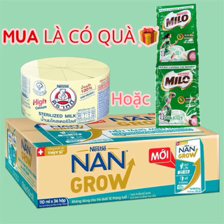   Quà Tặng Hot Trend  Sữa Pha Sẵn Nan Grow 110ML  36Hộp x 110ML  Dành Cho Bé 1-10Tuổi  Date Mới  