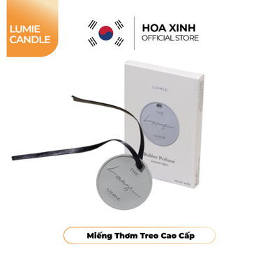 [Nhập Khẩu] Miếng Thơm Treo Ô Tô, Tủ Quần Áo, Phòng Ngủ Hàn Quốc Cao Cấp LUMIE THE LOUNGE RUBBER PERFUMER OBJECT