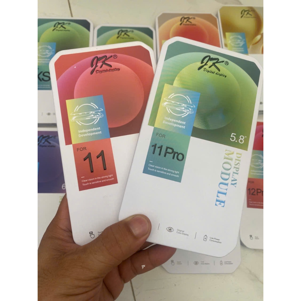 Màn hình JK Incel LCD cho iPhone 11 series, 11, 11pro, 11 pro Mã và màn LCD, Cảm ứng mượt, Bảo hành 