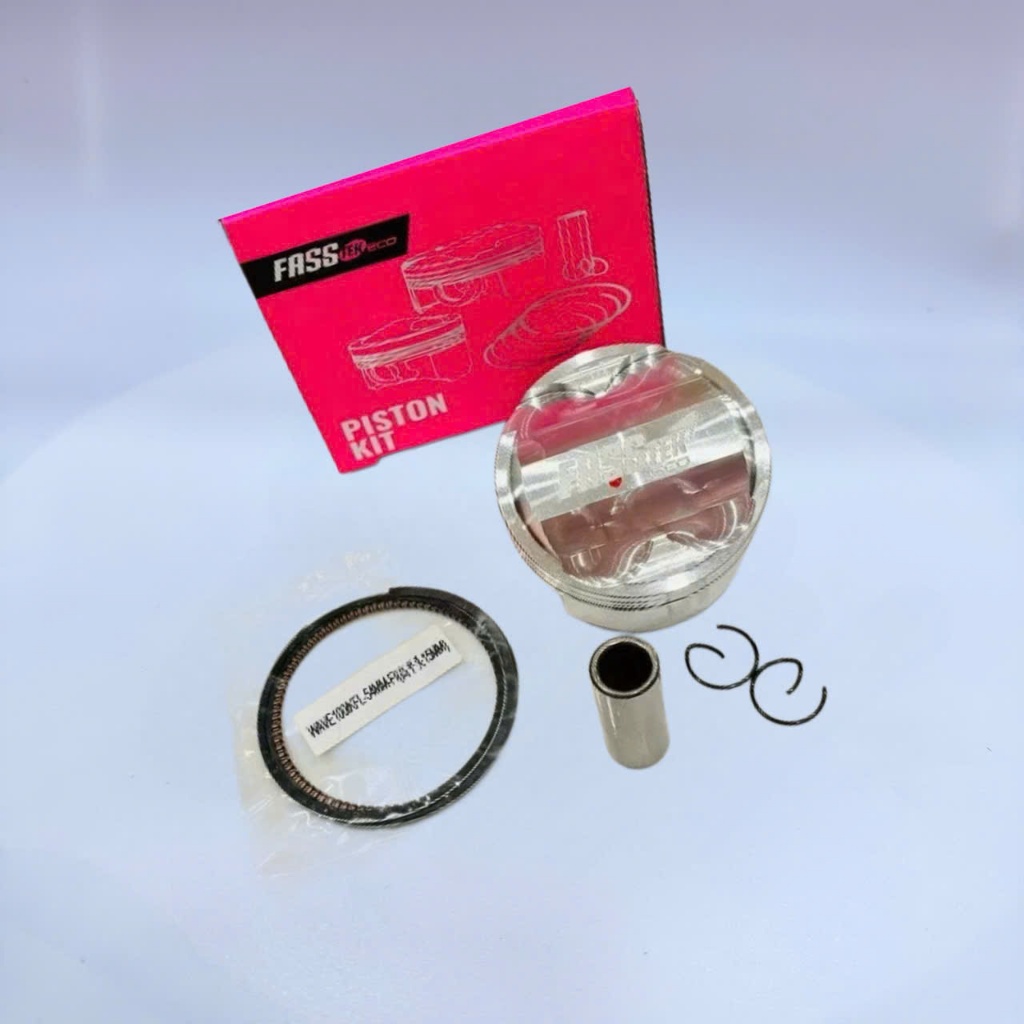 Bộ Piston bạc Fasstek 54 4val và 2val cho xe Wave, Dream, Cub chính hãng