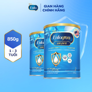 Bộ 2 lon sữa bột Enfagrow Enspire 2 hỗ trợ đề kháng với Lactoferrin cho trẻ từ 1-3 tuổi - 850g/lon