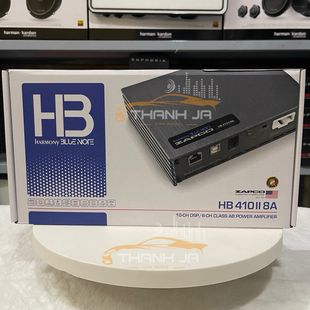Amply DSP Zapco HB410 II 8A USA 8 Kênh Amply