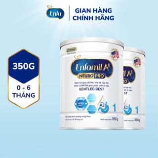 Bộ 2 lon sữa bột Enfamil A2 Neuropro 1 giúp dễ tiêu hóa, hấp thu cho trẻ từ 0-6 tháng tuổi  – 350g/lon