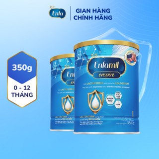 Bộ 2 lon sữa bột Enfamil Enspire 1 hỗ trợ đề kháng với Lactoferrin dành cho trẻ từ 0-12 tháng - 350g/lon
