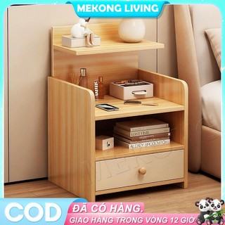 MEKONG Tủ Đầu Giường Đa Năng Kệ Đựng Đồ Nhỏ Cho Phòng Ngủ Thiết Kế Hiện Đại Và Tiện Dụng