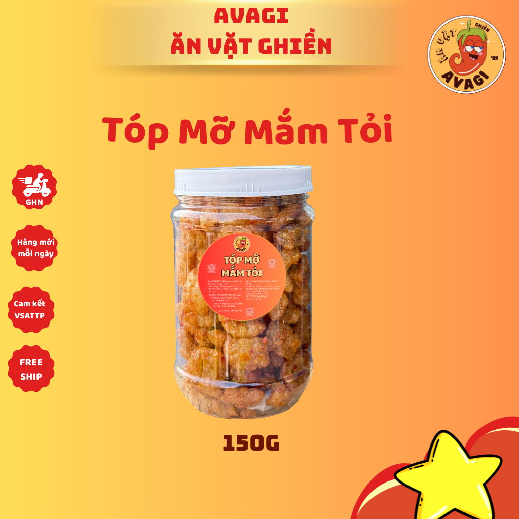Tóp mỡ mắm tỏi 150g