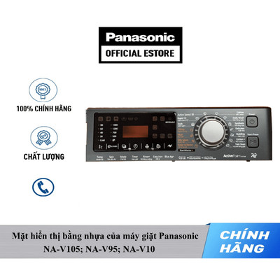 [SP Tách đơn] Mặt hiển thị bằng nhựa kèm phím cảm ứng máy giặt Panasonic model NA-V105FX2, NA-V95FX2, mã AXW2451+C94C0