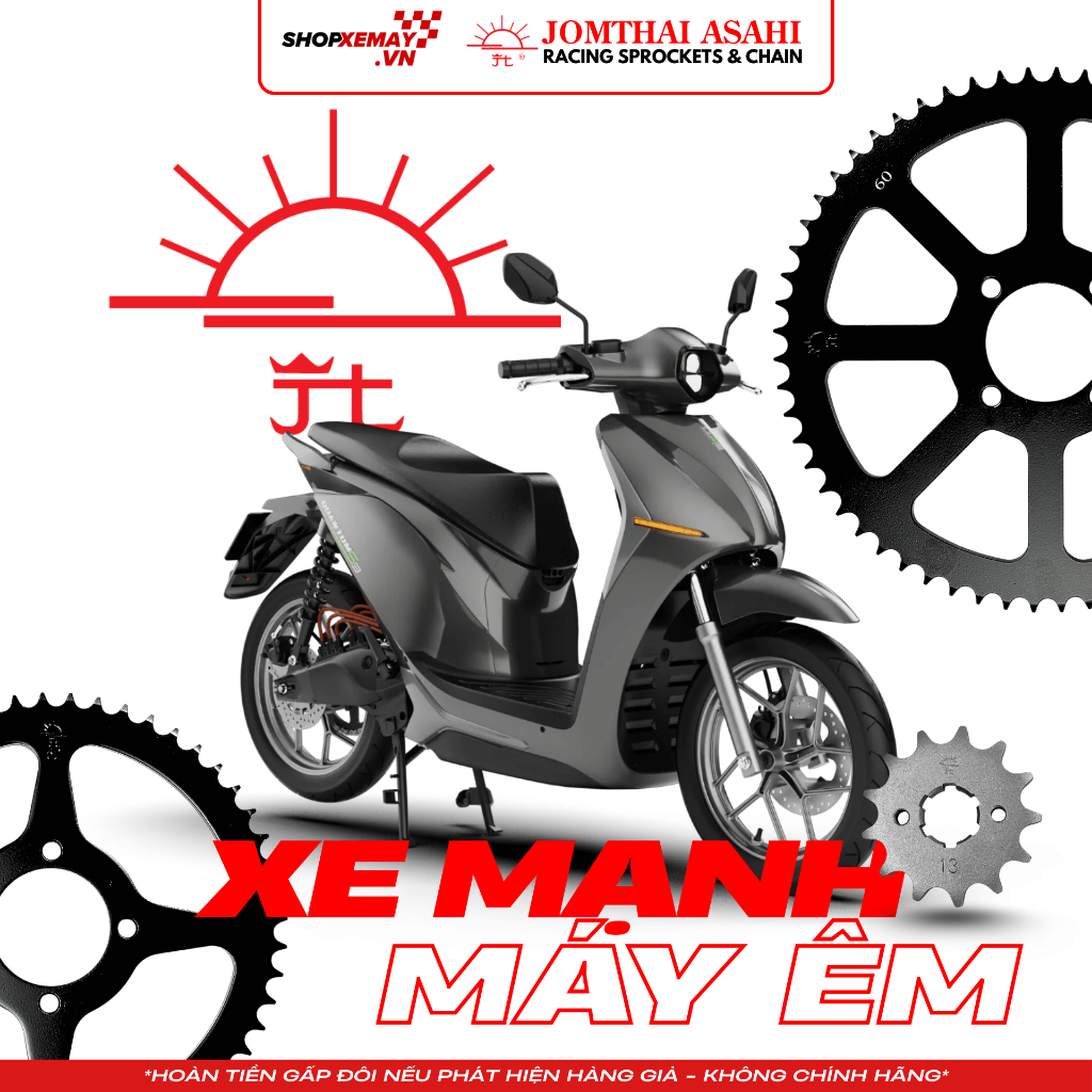 [Datbike Quantum] NSD Jomthai Asahi 428 | 13T/52T/60T | Datbike Quantum S0/S1/S2/S3 | SHOPXEMAY VN