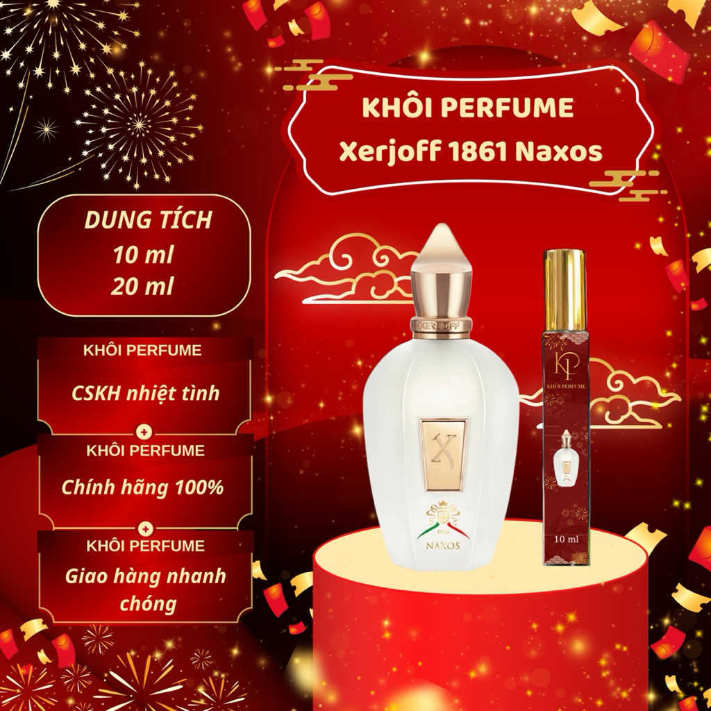 (Auth) Nước Hoa Unisex Xerjoff 1861 Naxos 10/20ml | Khôi Perfume