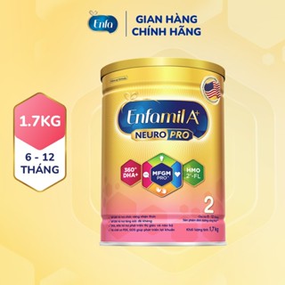 Sữa bột Enfamil A+ Neuropro 2 1.7kg với DHA giúp phát triển não bộ cho trẻ từ 6 –12 tháng tuổi