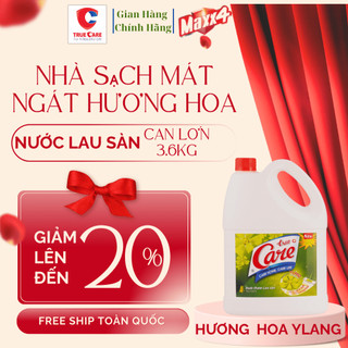  Nước Lau Sàn True Care Can Lớn 3.6Kg "Nhà sạch mát ngát hương hoa" 