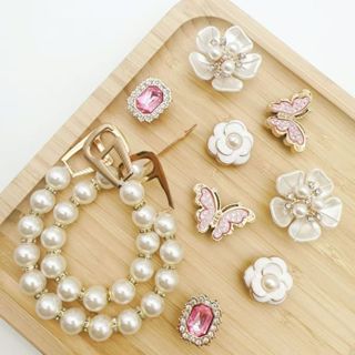 Bộ phụ kiện Cài Dép Charm gắn Dép Sticker Dép Lỗ Nhiều Mẫu Mã Cực Kỳ Đáng Yêu