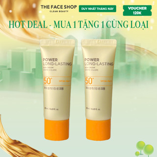   SALE Combo Kem Chống Nắng Lâu Trôi THE FACE SHOP Natural Sun Eco Power Spf50+ 