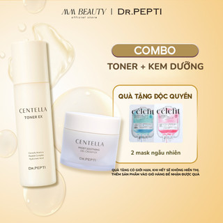  Combo Dưỡng Da Dr.Pepti Centella – Nước Hoa Hồng 180ml + Kem Dưỡng 70ml 