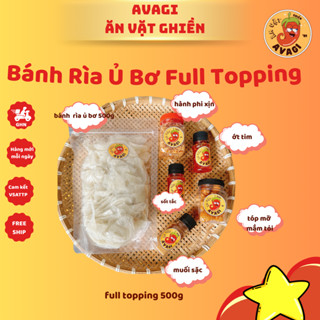  Combo Bánh Tráng Rìa Ủ Bơ Muối Nhuyễn Hành Phi Sốt Tắc - Ăn vặt AVAGI 
