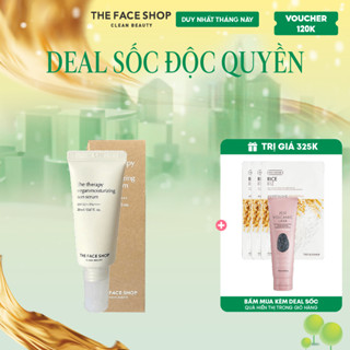   VOUCHER 8% TỐI ĐA 50K  FS  Tinh Chất Chống Nắng Thuần Chay THE FACE SHOP The Therapy Vegan Spf50 20ml 