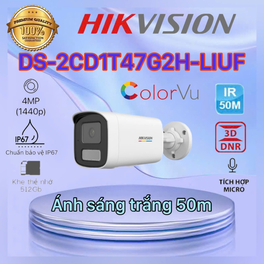 Camera IP 4MP thân trụ HIKVISION DS-2CD1T47G2H-LIUF