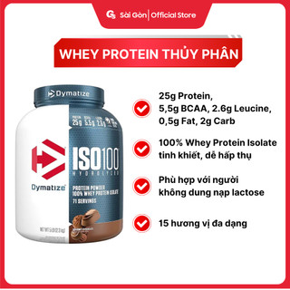  Sữa tăng cơ Dymatize ISO 100 Whey Protein 5 Lbs  76 Servings  hỗ trợ xây dựng cơ -  Gymstore 