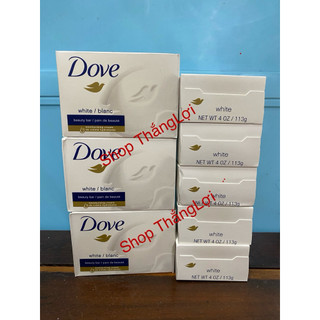 Xà bông cục Dove White/Blanc 113g (bán lẻ 1 cục)