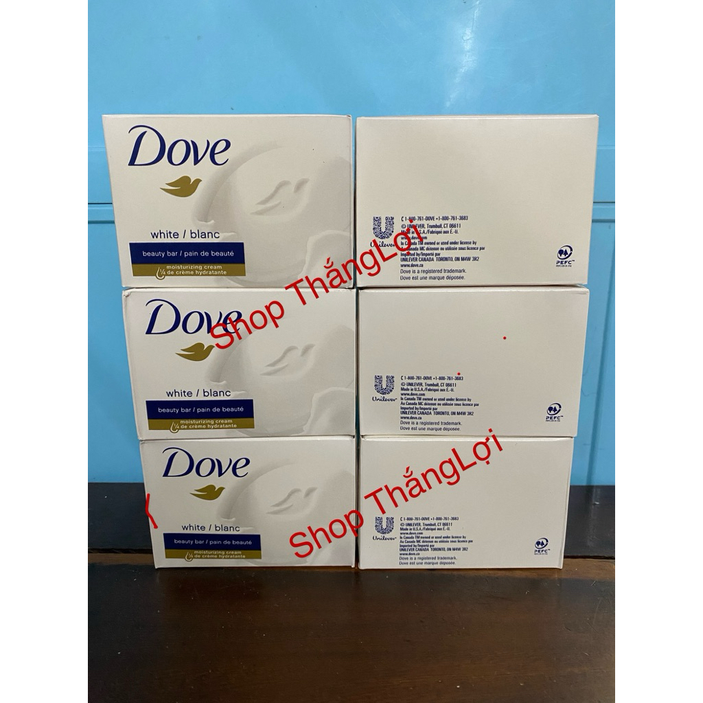Xà bông cục Dove White/Blanc 113g (bán lẻ 1 cục)