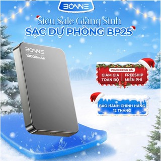  Sạc Dự Phòng BP25 Siêu Mỏng By BONNE TECHNOLOGIQUE Dung Lượng 10.000 mAh Hỗ Trợ Sạc Nhanh Chuẩn Qi2 Bảo Hành 12 Tháng 