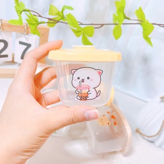 Set 2 hũ trữ thực phẩm Lion Baby và Máy hâm sữa