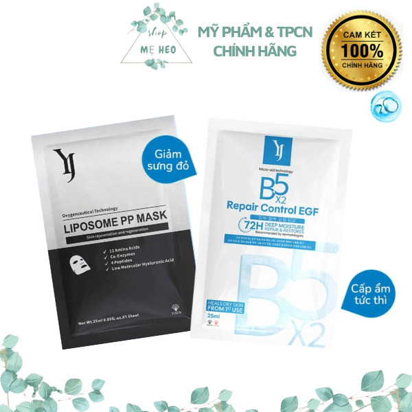 Mặt nạ Yuejin B5 Repair Control EGF, Yuejin Liposome PP Mask phục hồi cấp ẩm tái sinh đa tầng cho da
