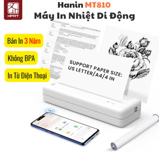 Máy in di động HPRT MT810 Khổ A4 In Nhiệt  BẢN IN 3 NĂM Bluetooth 5.0 Pin 2000 mAh In Từ Điện Thoại 