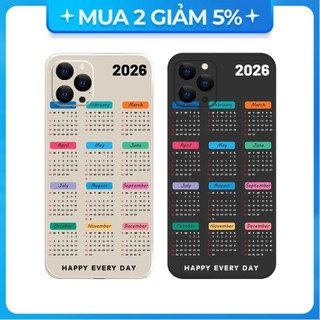 Ốp Lưng iPhone 11/14 Pro Max/15 Pro Max/16 Pro Max/17 Pro Max TPU Cạnh Vuông Hình TPU Cạnh Vuông Hình Lịch Tết