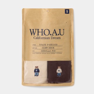  Áo Thun WHO.A.U  2PACK Steve Solid T-shirt B _WHRAG2351U 