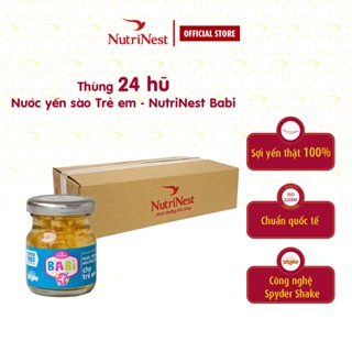  Thùng 24 Hũ Nước Yến Sào Cho Trẻ Em NutriNest Babi Giúp Bé Ăn Ngon 