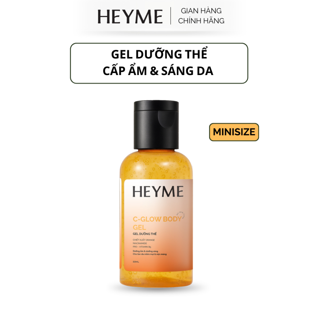 Minisize | Gel dưỡng thể body chiết suất cam HEYME dưỡng sáng cấp ẩm 24h (50ML)