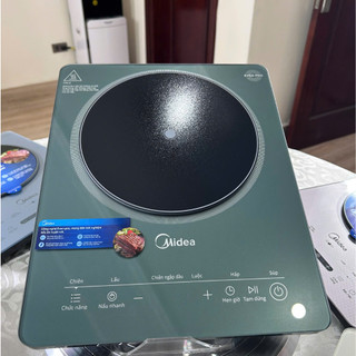 Bếp Từ Đơn Midea MIC221T0AGG | Màu Xanh Lục, 2200W, Có Sôi Liu Riu