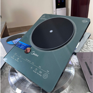 Bếp Từ Đơn Midea MIC221T0AGG | Màu Xanh Lục, 2200W, Có Sôi Liu Riu