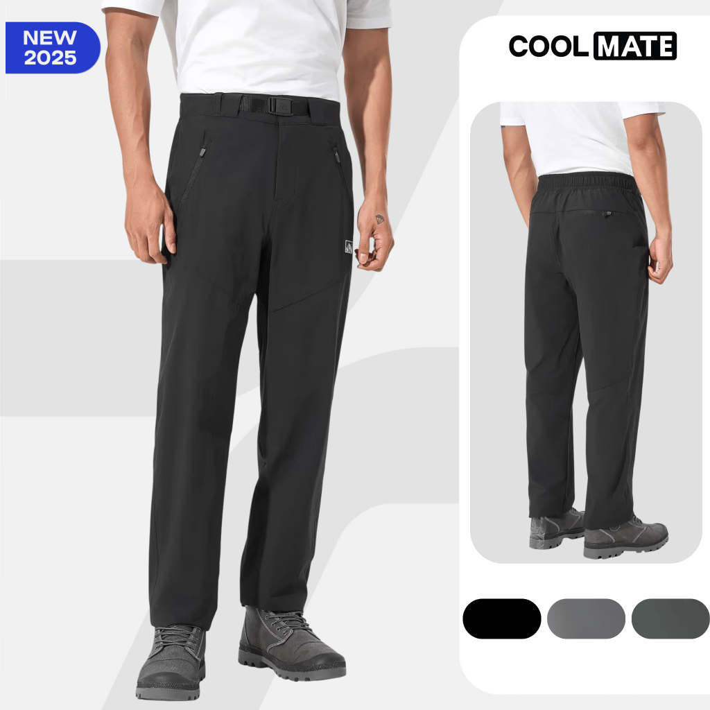 [SALE TẾT]Quần dài Outdoor Function Pants có đai túi khoá đa năng co giãn, quần leo núi trekking Coo