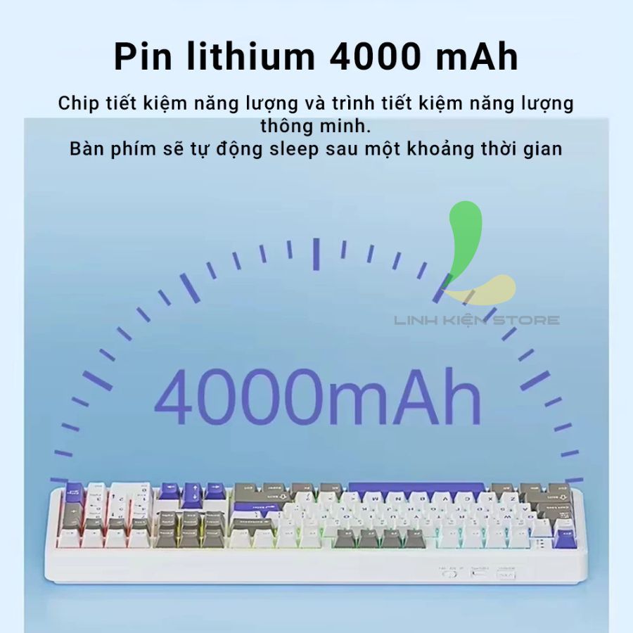 AULA F108 - Bàn Phím Cơ Không Dây Kết Nối 3 Chế Độ, Mạch Xuôi Full Key Hotswap | BigBuy360 - bigbuy360.vn