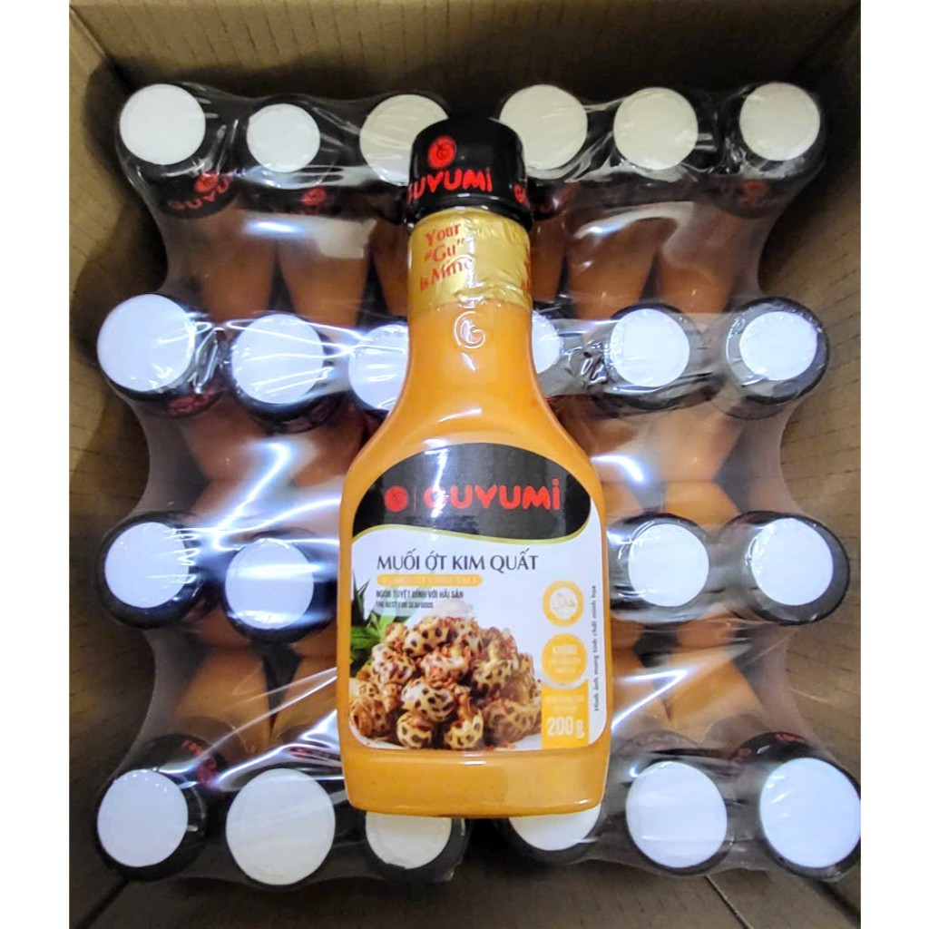 THÙNG 24 CHAI 200gr - MUỐI ỚT KIM QUẤT GUYUMI Kumquat Chili Salt