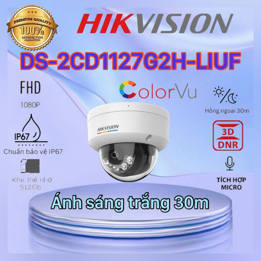 Camera IP 2MP HIKVISION DS-2CD1127G2H-LIUF