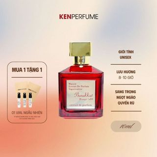 10ML Fragrance World Maison Barakkat Rouge 540 EDP | Nước Hoa Unisex | Ken Perfume