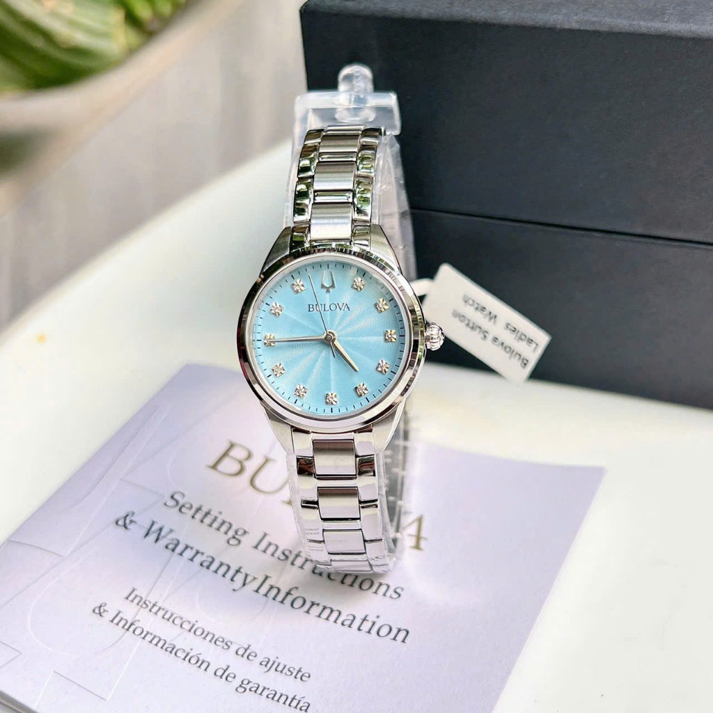 Đồng hồ nữ dây thép Bulova Quartz Sutton 96P250