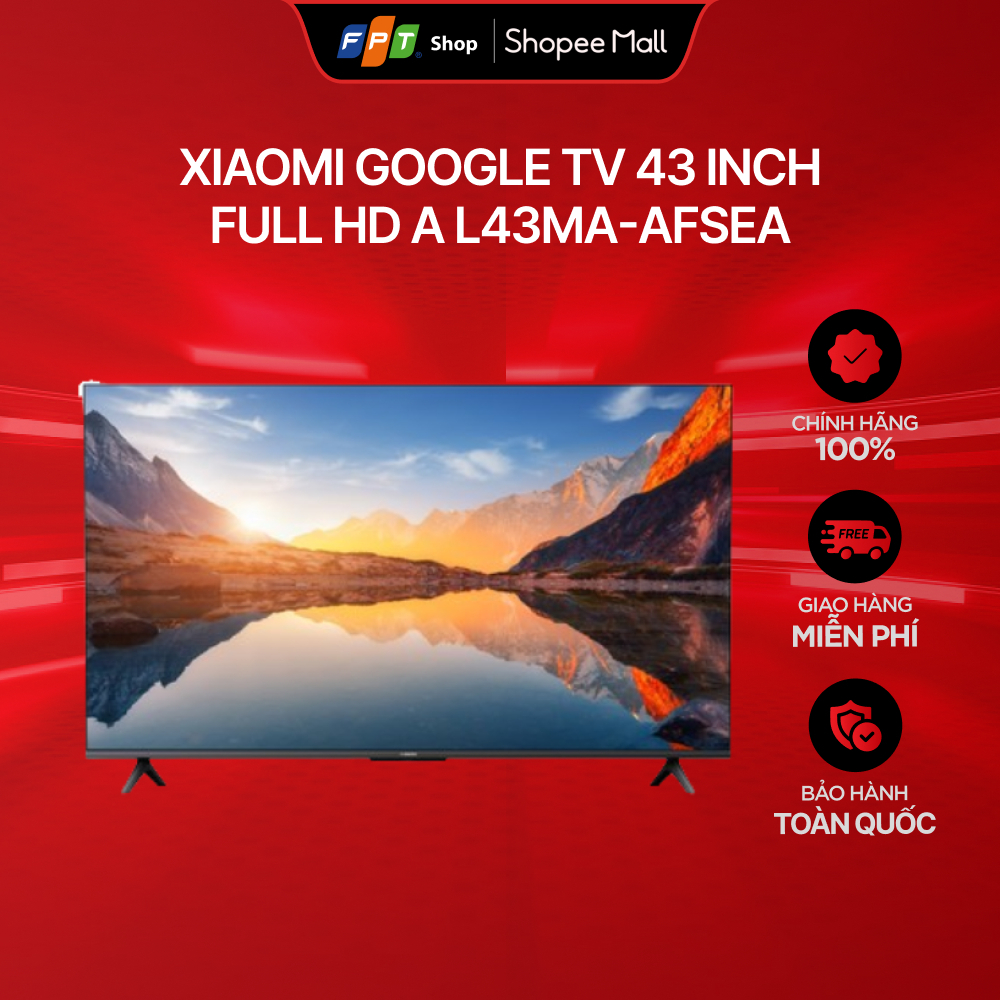 [Chỉ GH tận nơi] Xiaomi Google Tivi FHD A 43 inch 2025 (L43MA-AFSEA)