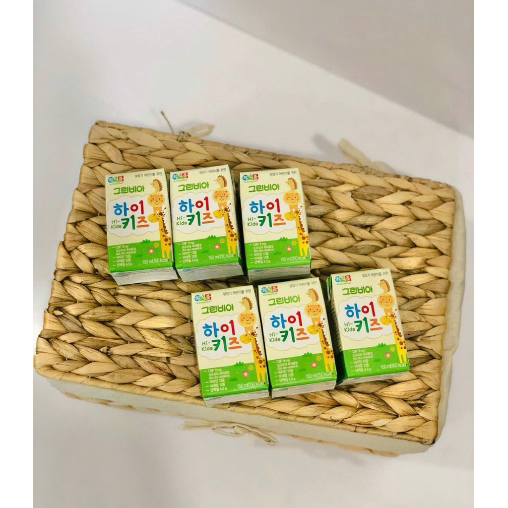 [Combo 10/Thùng 24] Sữa tươi greenbia Hikid vani/socola