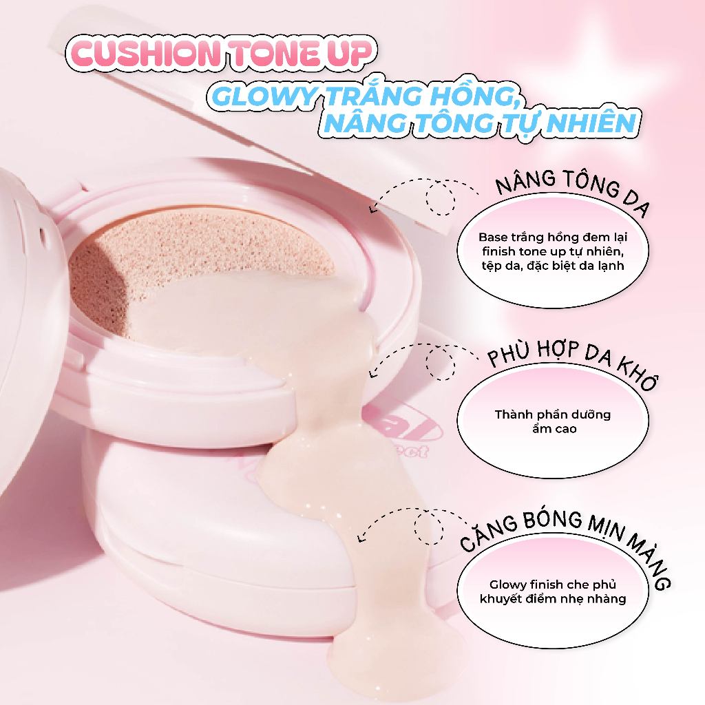 Cushion Kiềm Dầu, Nâng Tone IPKN Personal Tone Cover 13g/15g 07/2027