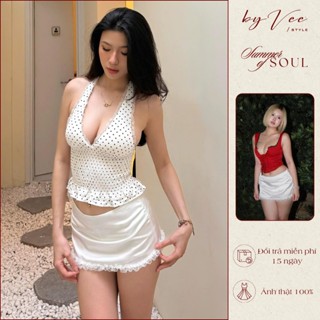  Chân váy lụa Kumsum Skirt ByVee Style Chân váy ngắn dễ phối đồ đi chơi đi date siêu xinh 