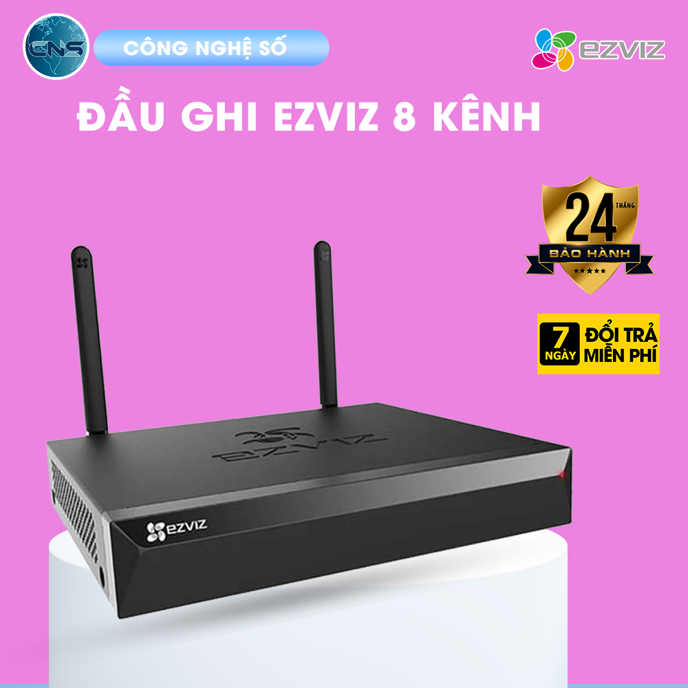 Đầu Ghi Wifi Ezviz 8 Kênh CS-X5S-8W | Kết Nối Với Camera Ezviz Không Dây | Bảo Hành Chính Hãng 2 Năm