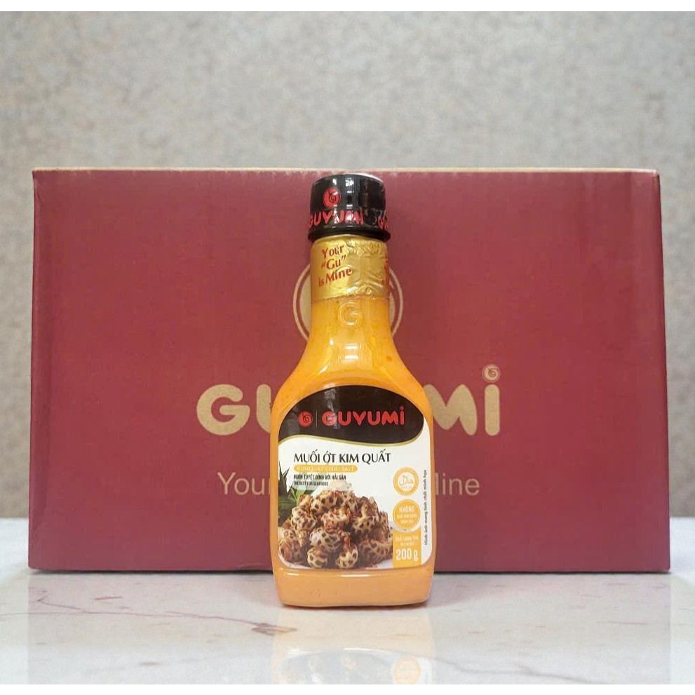 (THÙNG 24 CHAI 200gr) MUỐI ỚT KIM QUẤT GUYUMI Kumquat Chili Salt